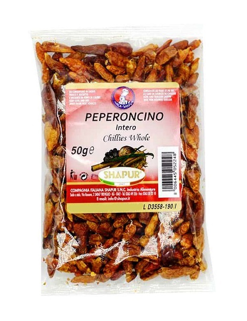 Peperoncini secchi bird chilli super piccanti Shapur 50g.